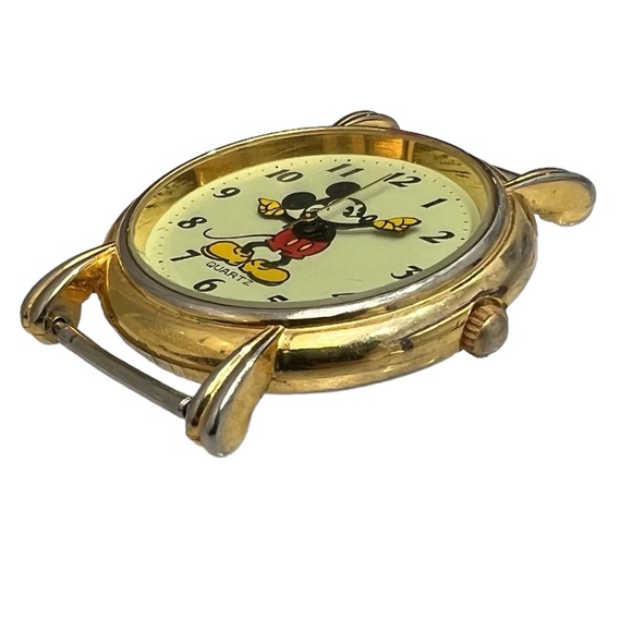 VINTAGE MICKEY MOUSE QUARTZ WATCH - NO BAND - Picture 3 of 11